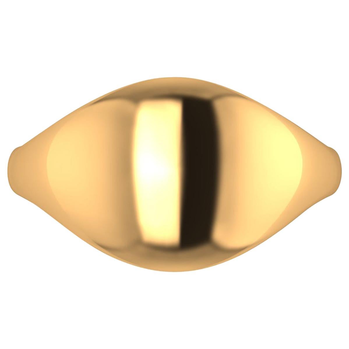 18 Karat massiver Gelbgold-Ring 