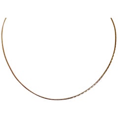 18 Karat Solid Yellow Gold Snake Chain Necklace