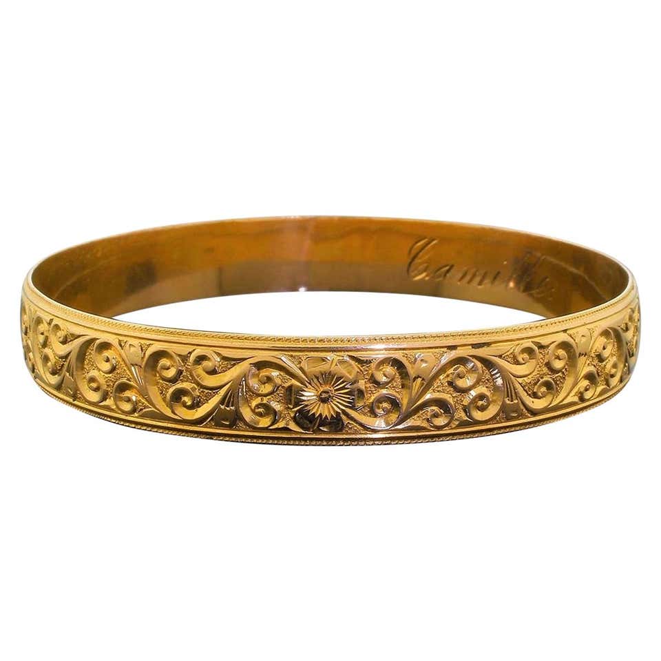 Diamond, Gold and Antique Bangles - 2,919 For Sale at 1stdibs - Page 15
