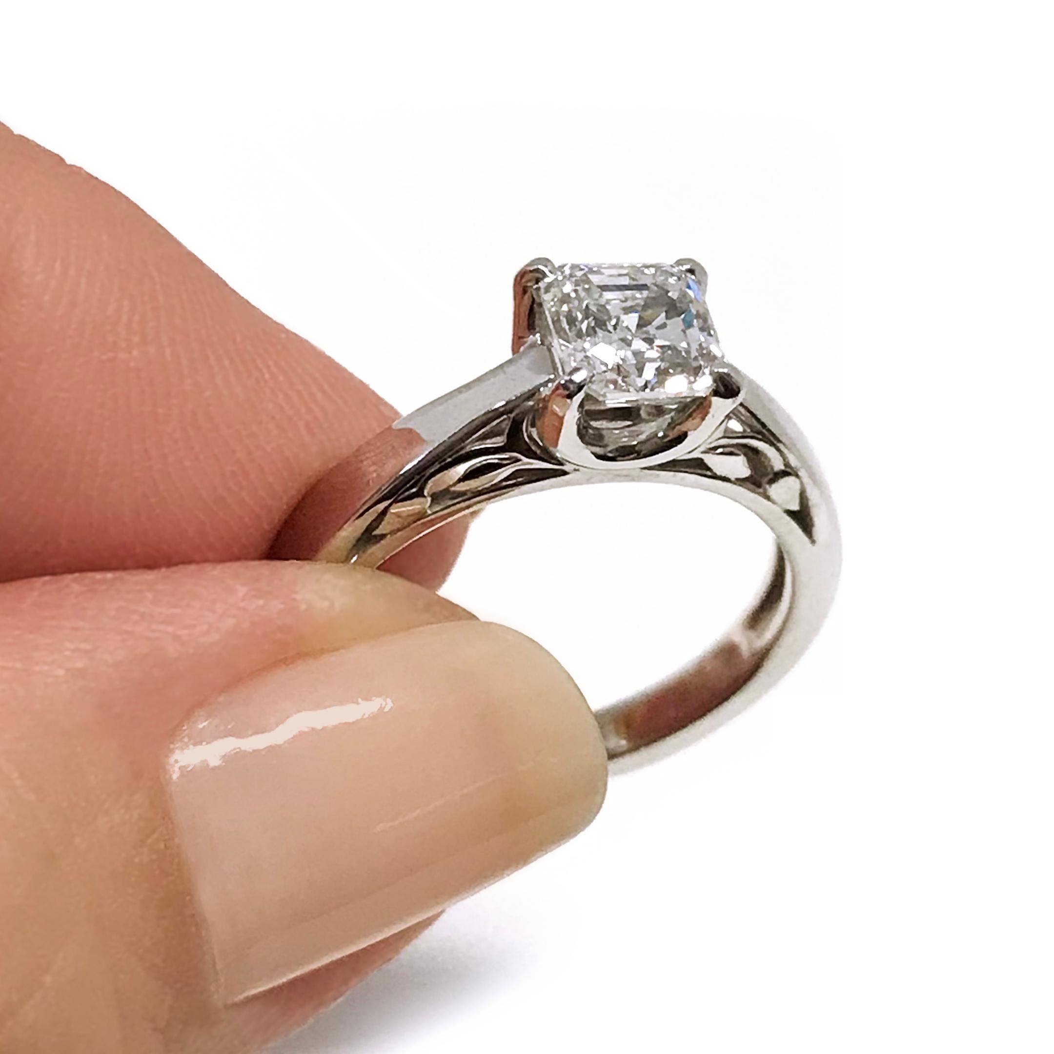 1 carat solitaire engagement ring