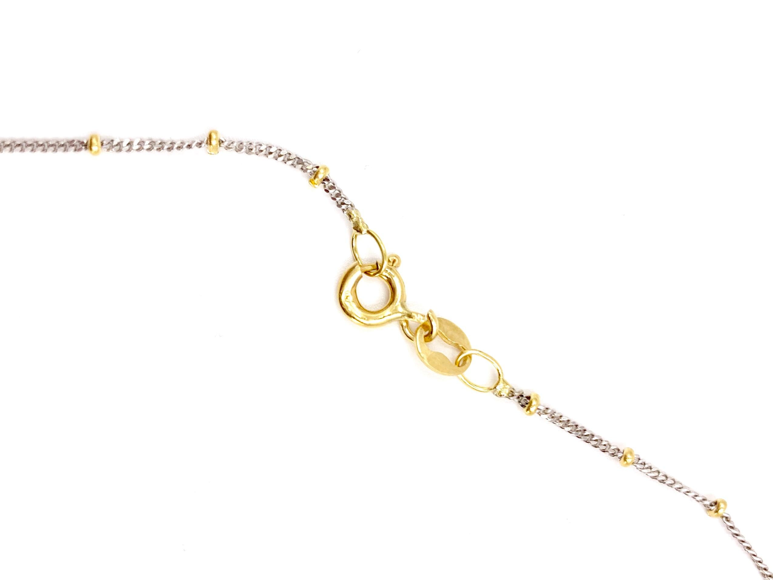 18 Karat South Sea Pearl and Diamond Leaf Pendant Necklace For Sale 1