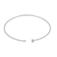 18 Karat Spectrum White Gold Necklace with Vs-Gh Diamonds
