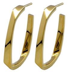 Tiffany 
Co. 18 Karat Hoop Earrings