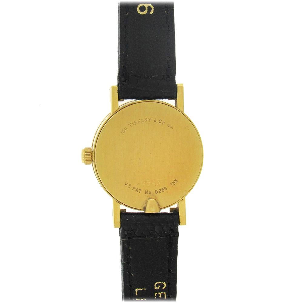 18 Karat Tiffany & Co. Atlas Quartz Wristwatch In Good Condition In New York, NY