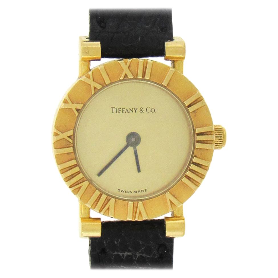 18 Karat Tiffany & Co. Atlas Quartz Wristwatch