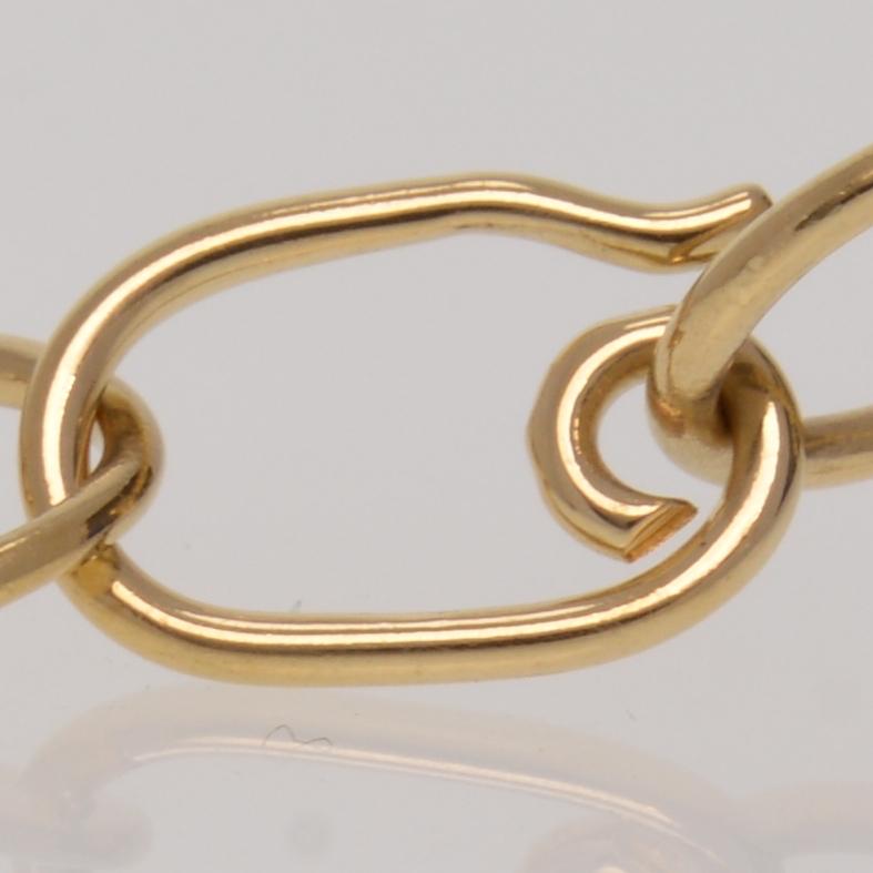 Women's or Men's 18 Karat Tiffany & Co. Elsa Peretti Wave Style Yellow Gold 25.40 Gram Necklace