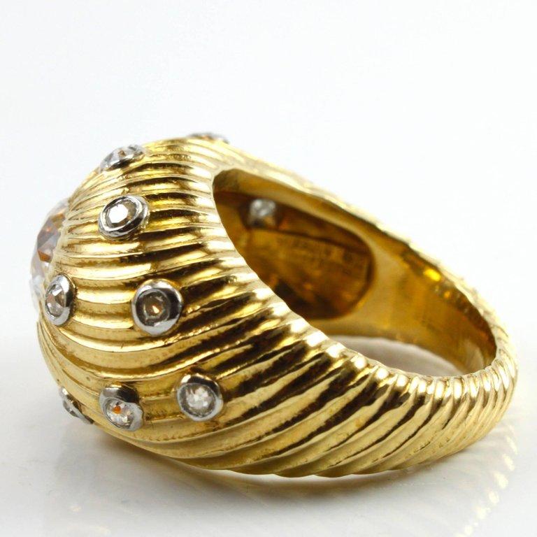Women's or Men's 18 Karat Tiffany & Co. Schlumberger Diamond Ring
