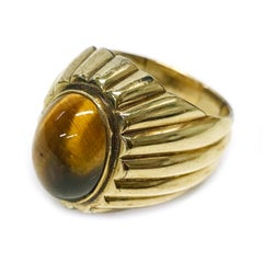 18 Karat Tiger's Eye Ring