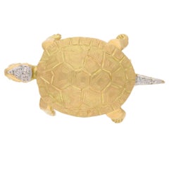 18 Karat Tortoise Brooch