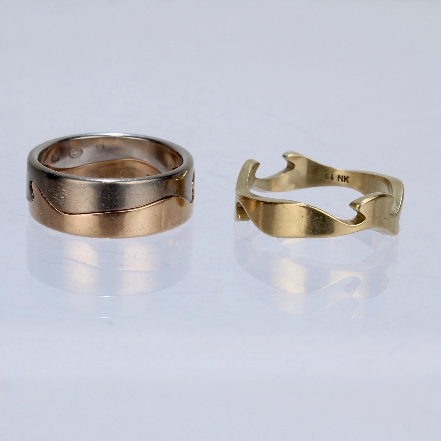 18 Karat Tri-Color Gold Fusion Ring by Nina Koppel for Georg Jensen 1