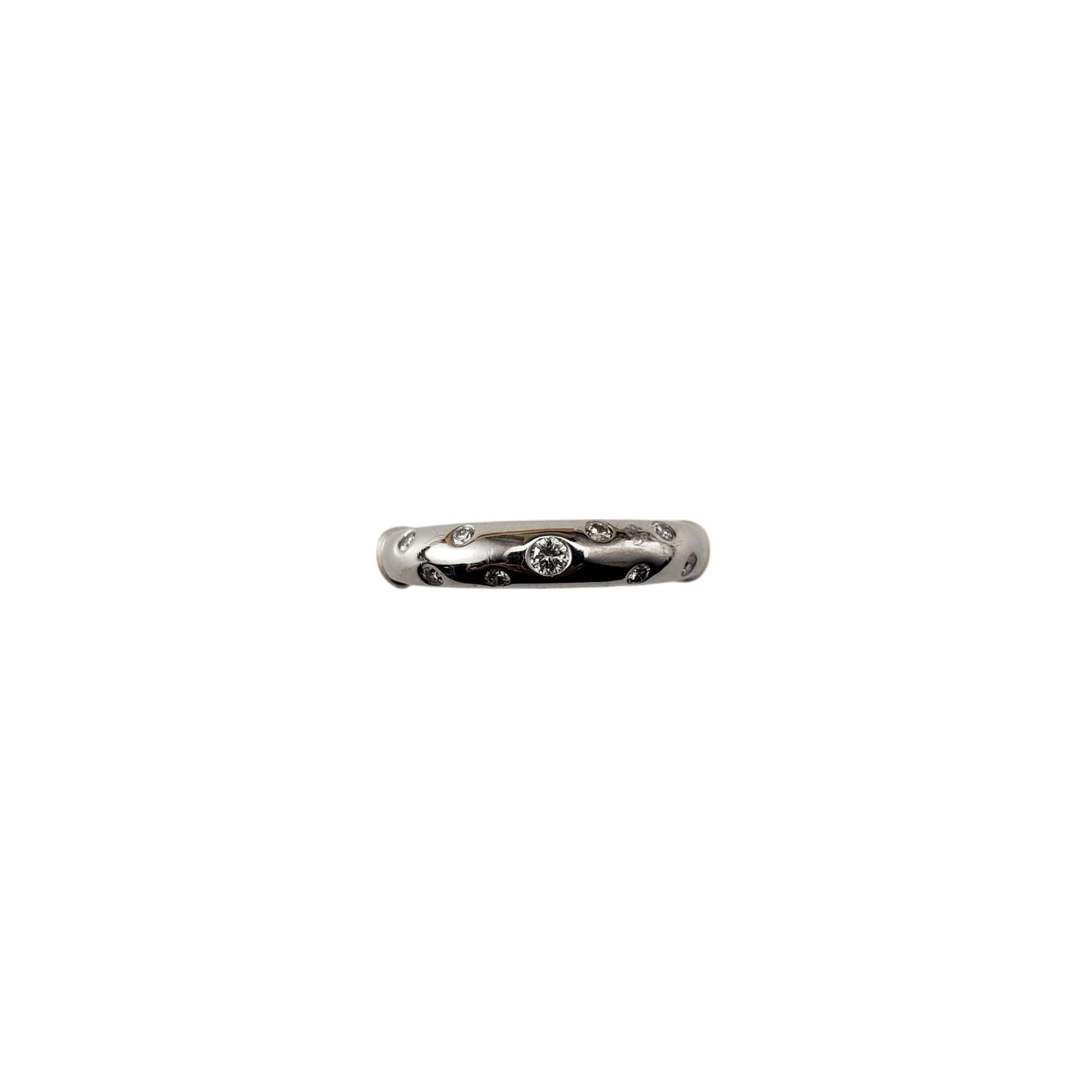 18 Karat Two Tone Gold and Diamond Ring Size 6.25 #20977 For Sale