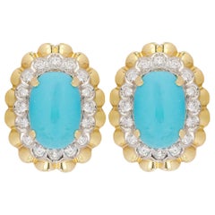 18 Karat Van Cleef & Arpels Turquoise Earrings