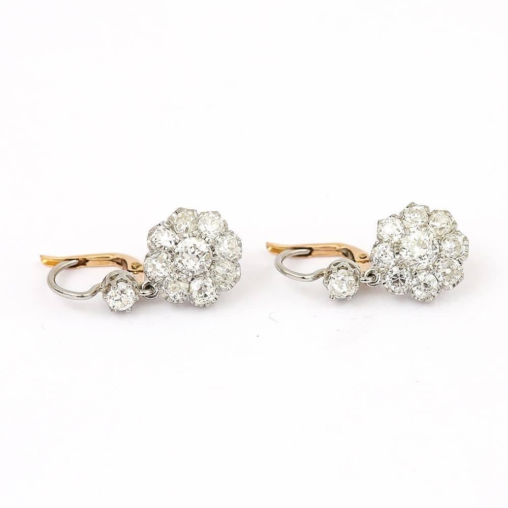victorian diamond earrings