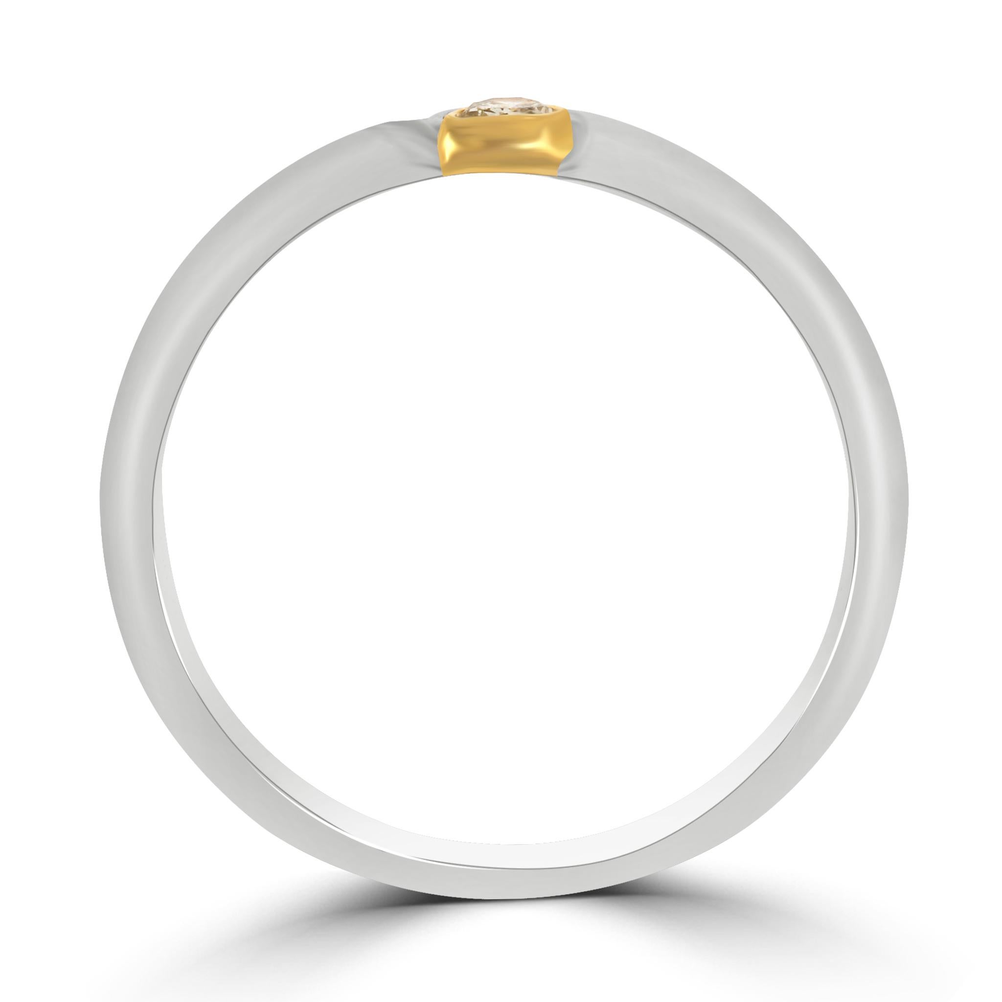 da uomo o donna Set di anelli con diamanti Unity in oro bianco e giallo 18 carati in vendita