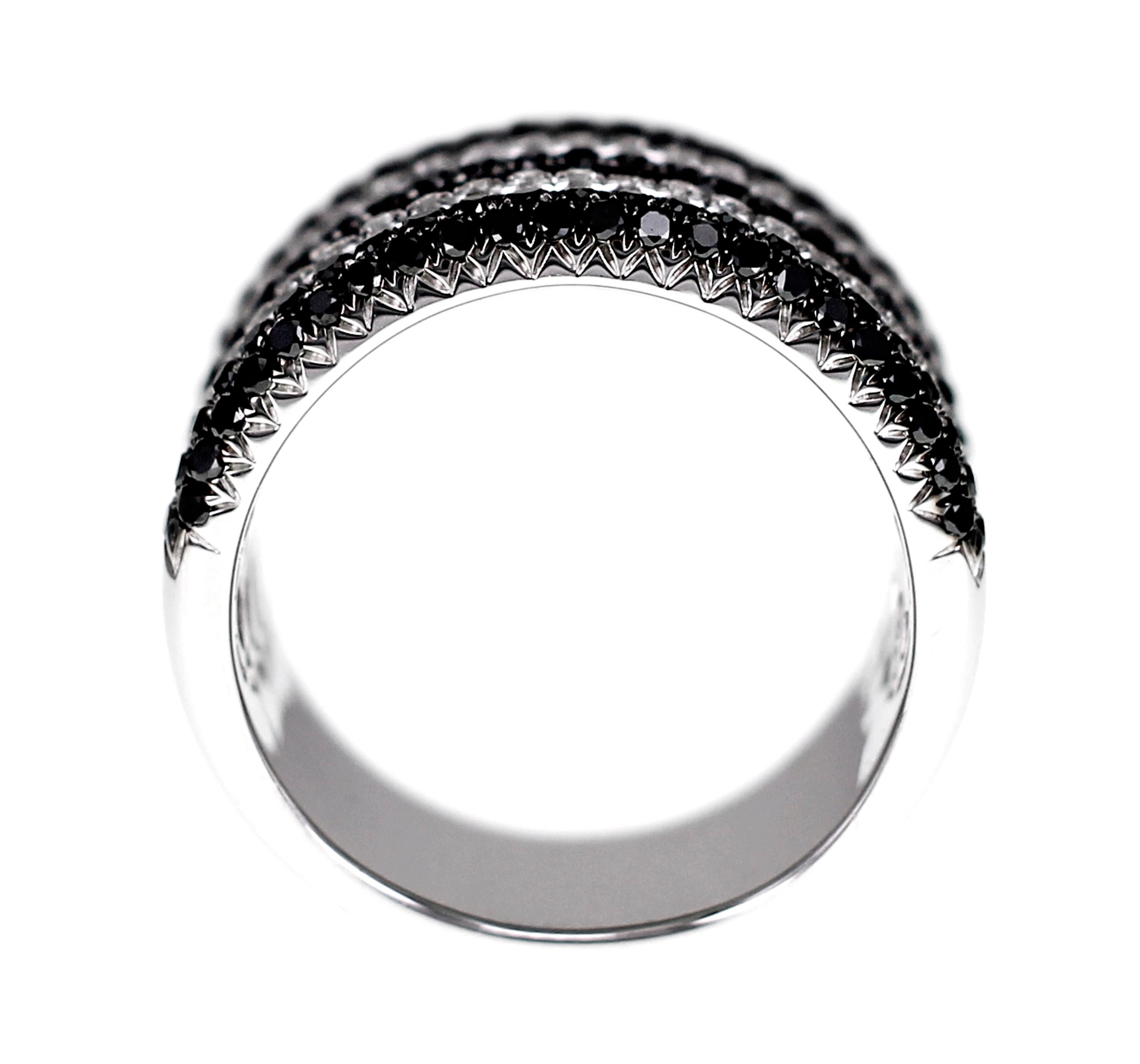 black diamond band ring womens