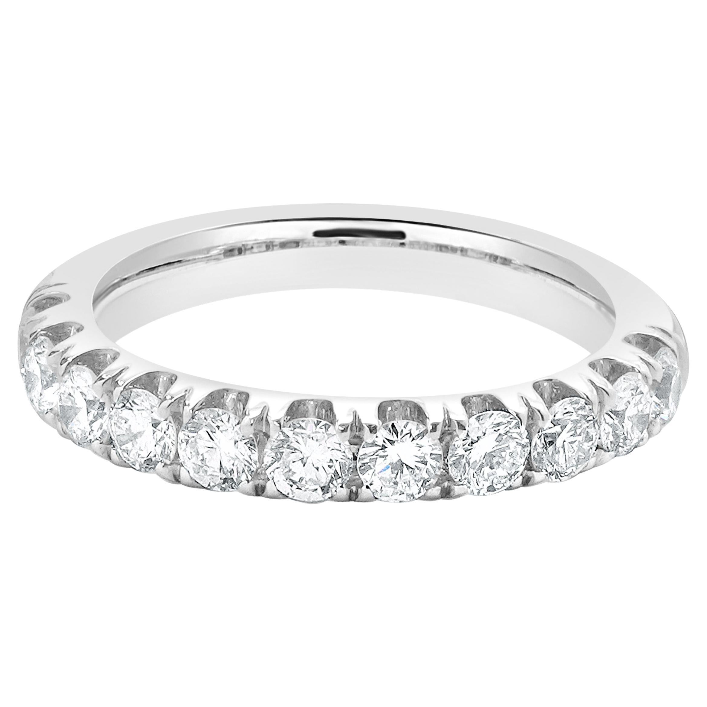 18 Karat White Diamond Station Band