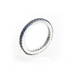 Anillo apilable Garavelli con diamantes blancos de 18 quilates