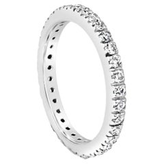 Garavelli, bague à anneau d'éternité empilable en or blanc 18 carats et diamants