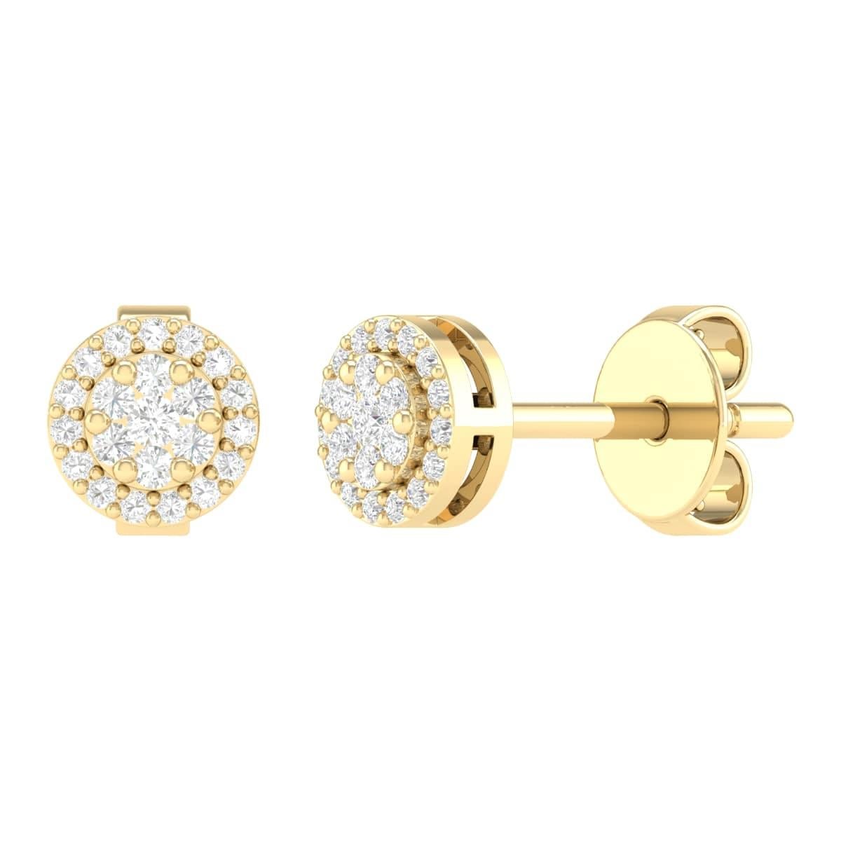 Women's 18 Karat White Gold 0.19 Carat Sapphire Cocktail Stud Earrings For Sale