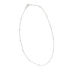 Collier en or blanc 18 carats 0,33 cttw 12 diamants Station by the Yard