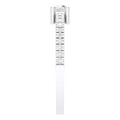 18 Karat White Gold 0.4 Carat Aquamarine Infinity Band Ring