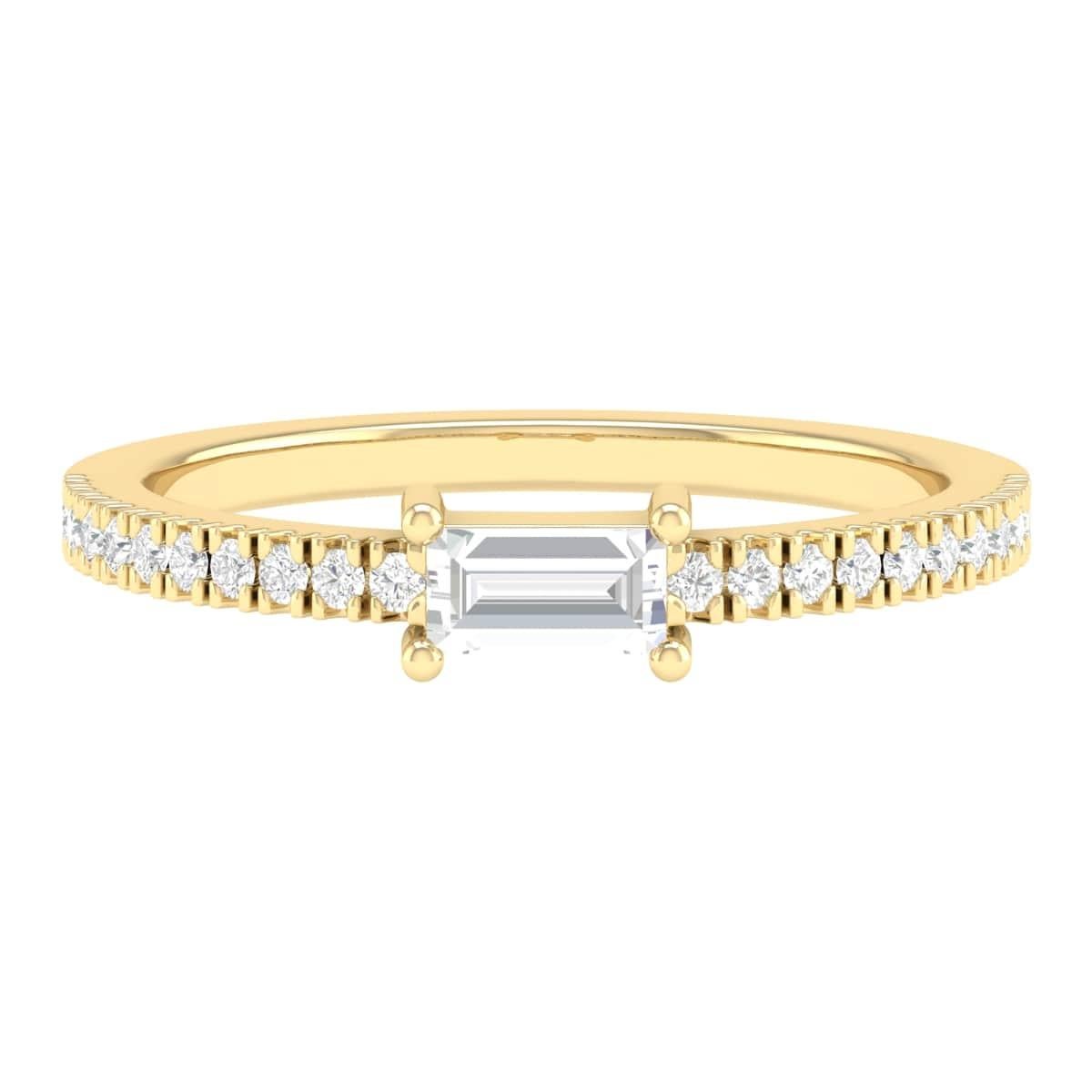 Women's 18 Karat White Gold 0.4 Carat Diamond Infinity Band Ring For Sale