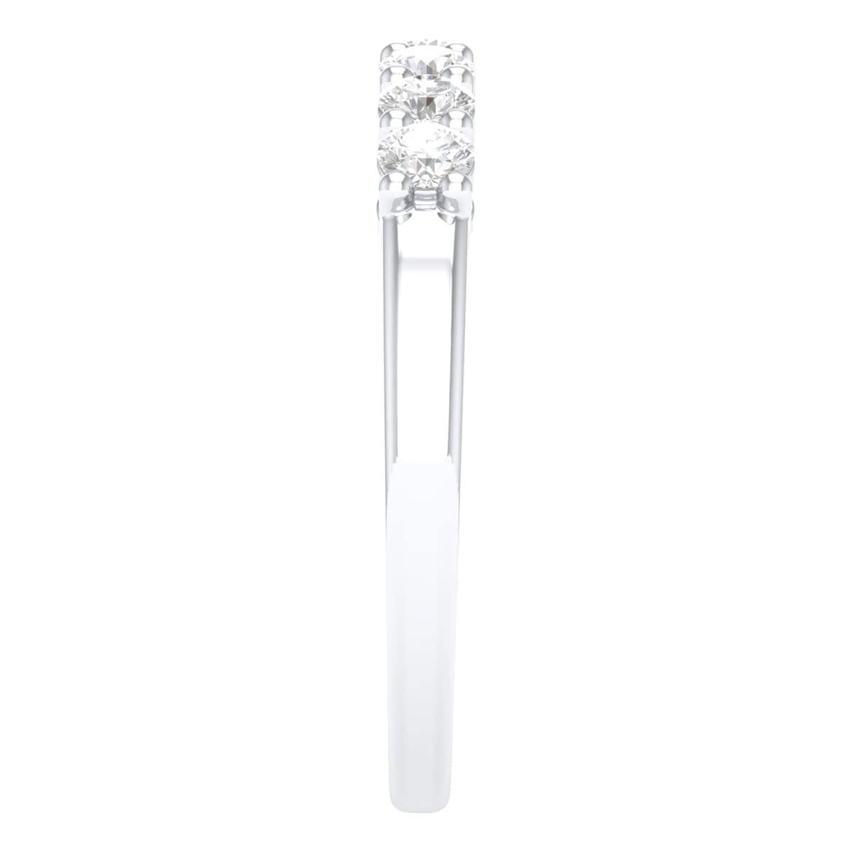 Moderne Bague à anneau Infinity en or blanc 18 carats avec diamants 0,5 carat en vente