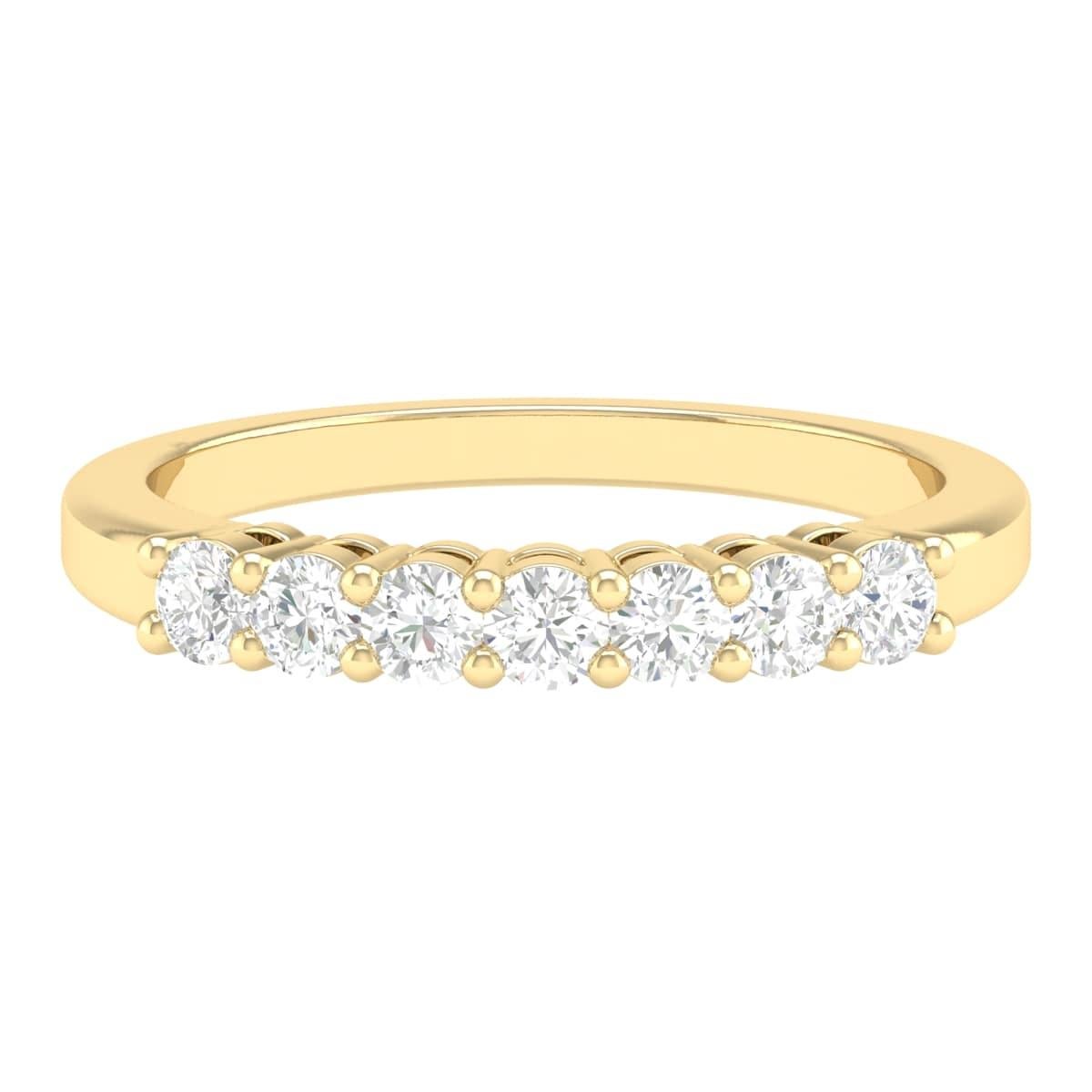 Women's 18 Karat White Gold 0.5 Carat Diamond Infinity Band Ring For Sale
