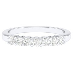 18 Karat White Gold 0.5 Carat Diamond Infinity Band Ring