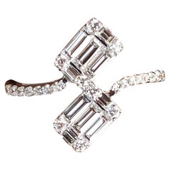18 Karat White Gold 0.70 Carat Diamond Ever Us Ring