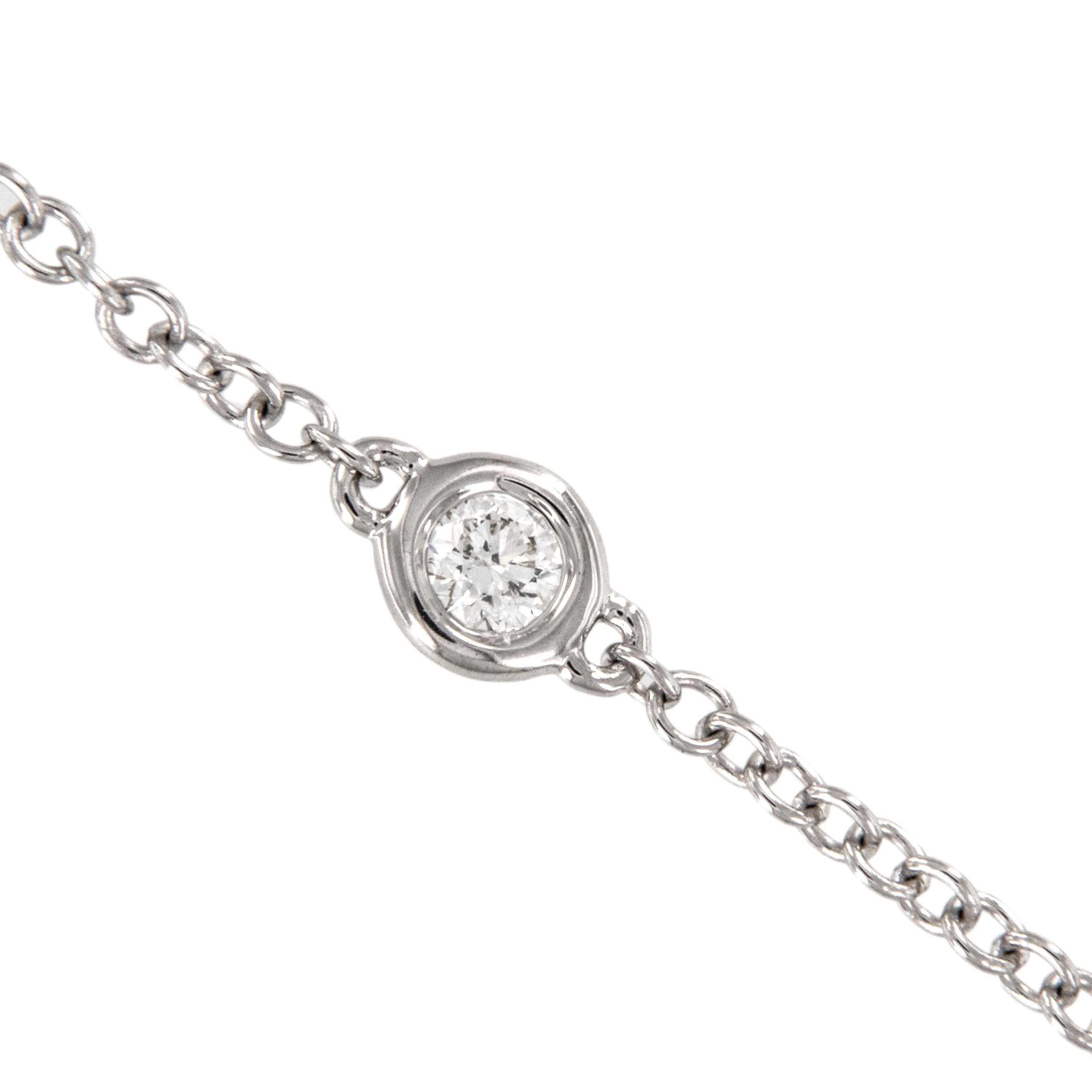 Contemporaneo Collana in oro bianco 18 carati con diamanti naturali da 0,73 ct. in vendita