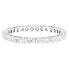 Anillo Eternidad Diamante 0,85 Quilates Oro Blanco 18 Quilates