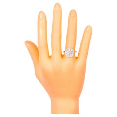 18 Karat White Gold 1.00 Carat "Illusion-Set" Solitaire Style Engagement Ring
