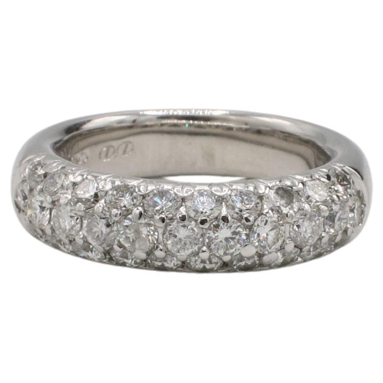 18 Karat Weißgold 1,00 Karat Naturdiamant-Kuppelring im Angebot