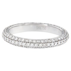 Bracelet d'éternité en or blanc 18 carats avec diamants de 1,04 carat