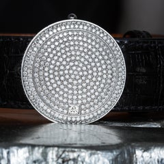 18 Karat White Gold 10.62 Cttw. Diamond Diana Belt Buckle by CCXX Designs