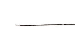 18 Karat White Gold 1.22 Carat Brilliant-Cut Black Diamond Tennis Bracelet