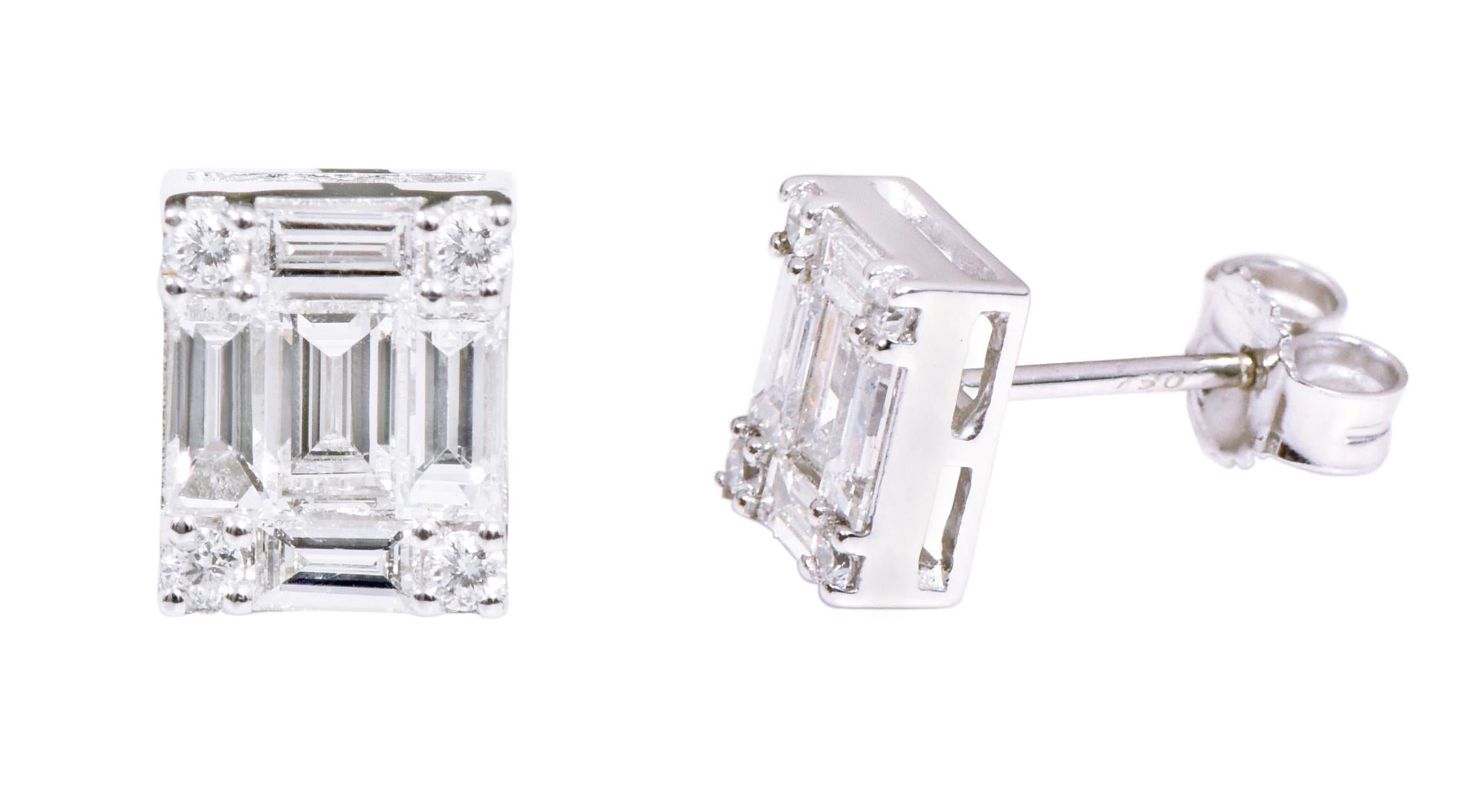 Orecchini con diamante 