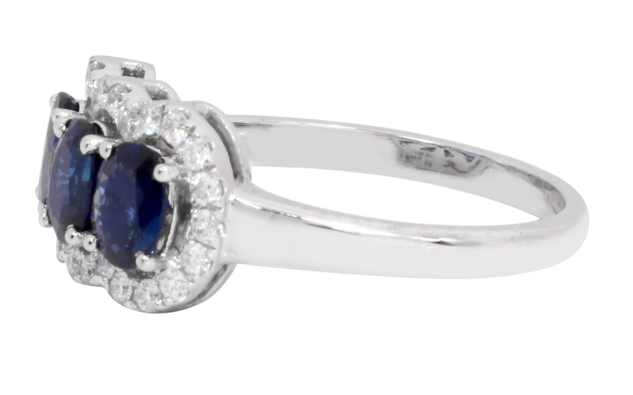 triple sapphire ring