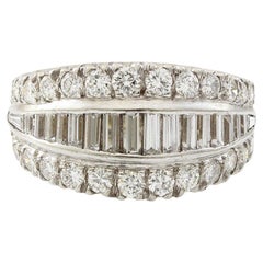18 Karat White Gold 1.6 Carat Diamond Band Ring