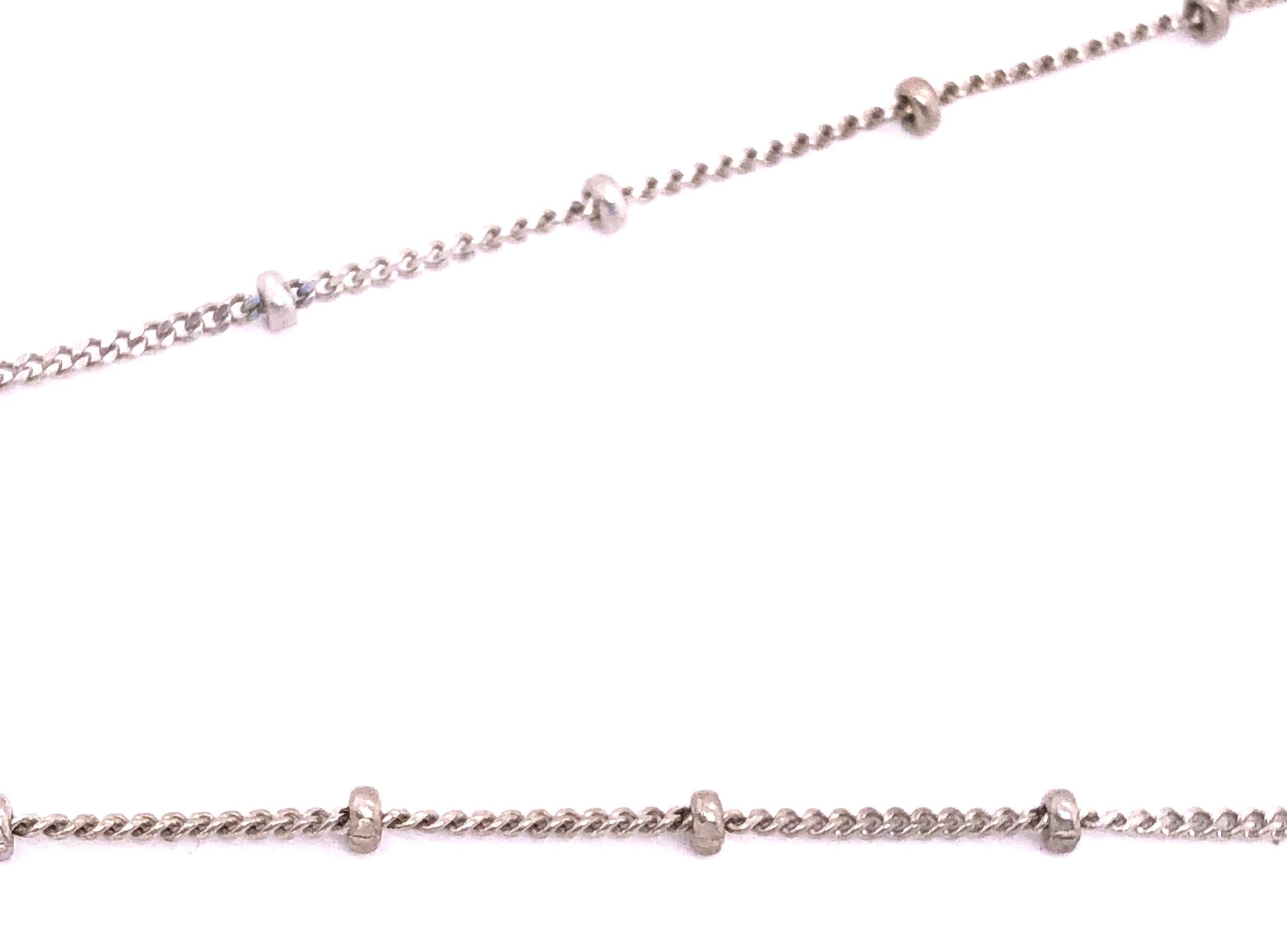 da uomo o donna Collana in oro bianco 18 carati con ciondolo con diamante rotondo da 0,10 carati in vendita