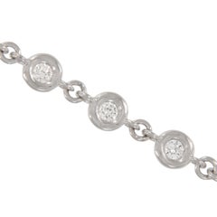 18 Karat White Gold 1.97 Cttw VS G-H Diamonds by the Yard Necklace