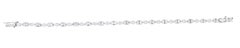 Bracciale tennis con diamanti "Invisible-Set" in oro bianco 18 carati da 2,86 carati