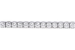 Bracciale Tennis in oro bianco 18 carati 5,14 carati con diamanti taglio Brilliante Moderno