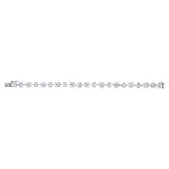 18 Karat White Gold 5.20 Carat Diamond Tennis Bracelet