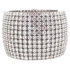 18 Karat Weißgold 63 Karat Diamant Manschettenarmband