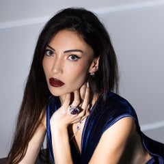 Amethyst Diamond Cocktail Ring