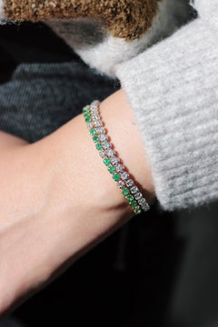 Alessa 3MM Tennis Bracelet 18 Karat White Gold Essentials Collection
