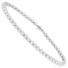 Alessa 3MM Tennis Bracelet 18 Karat White Gold Essentials Collection