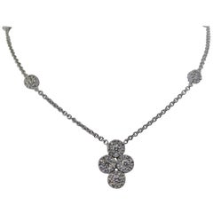 18 Karat White Gold and Diamond '120=2.63 Carat' Necklace